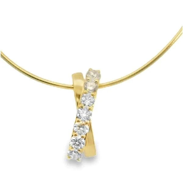 Lab Grown Diamond Necklace On Round Omega Van Adams Jewelers Snellville, GA