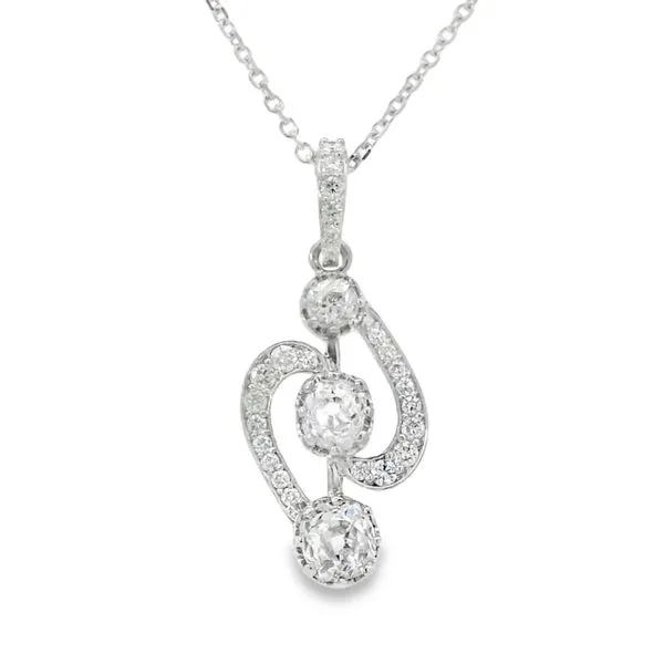 WHITE 14 KARAT DIAMOND FASHION NECKLACE Image 2 Van Adams Jewelers Snellville, GA
