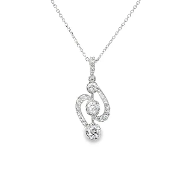 WHITE 14 KARAT DIAMOND FASHION NECKLACE Van Adams Jewelers Snellville, GA
