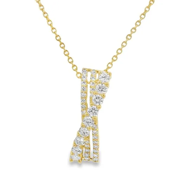 YELLOW 14 KARAT DIAMOND FASHION NECKLACE Image 2 Van Adams Jewelers Snellville, GA
