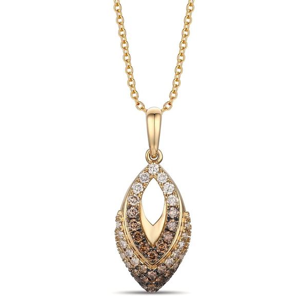 Le Vian Ombre® Pendant featuring Chocolate ombré® diamonds set in 14K Honey Gold™ Van Adams Jewelers Snellville, GA