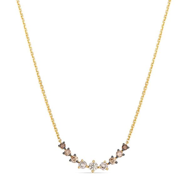 Le Vian Ombre® Adjustable Necklace featuring Chocolate ombré® diamonds set in 14K Honey Gold™ Van Adams Jewelers Snellville, GA