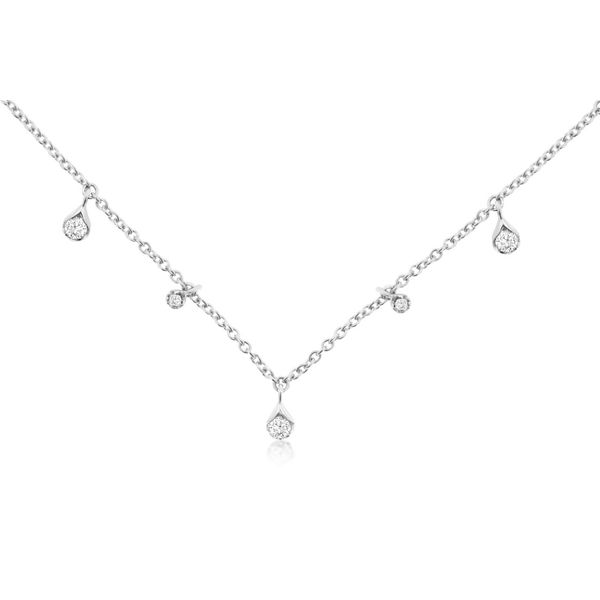 Diamond Station Dangle Necklace Van Adams Jewelers Snellville, GA