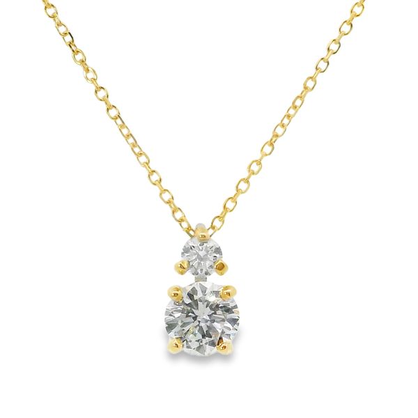 2 Stone Natural Diamond Necklace Van Adams Jewelers Snellville, GA