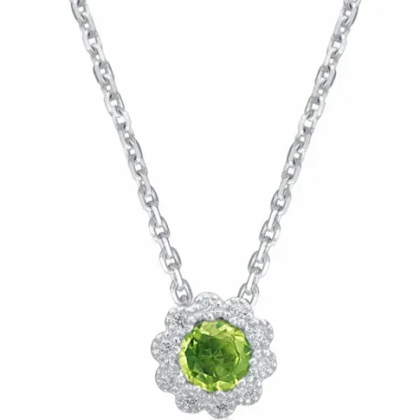 14K White Gold Peridot Pendant Van Adams Jewelers Snellville, GA