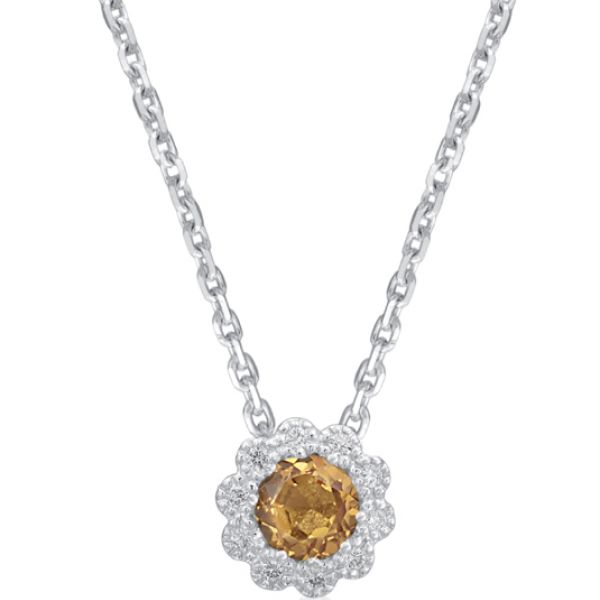 14K Gemstone And Diamond Pendant Van Adams Jewelers Snellville, GA
