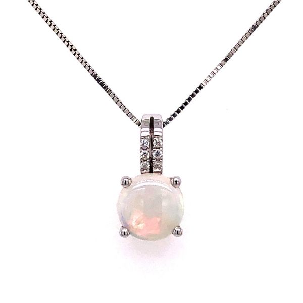 14K Gemstone And Diamond Necklace Van Adams Jewelers Snellville, GA