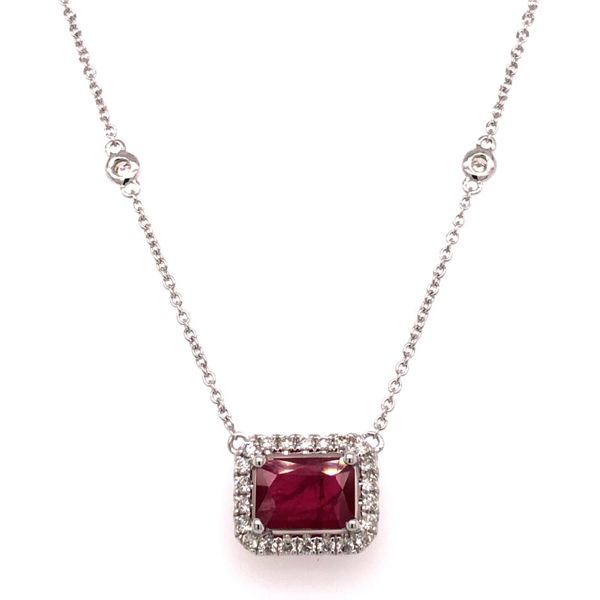 Ruby And Diamonds Necklace Van Adams Jewelers Snellville, GA