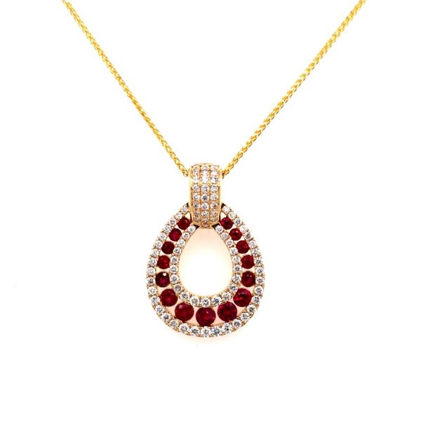 Ruby and Diamond Necklace Van Adams Jewelers Snellville, GA