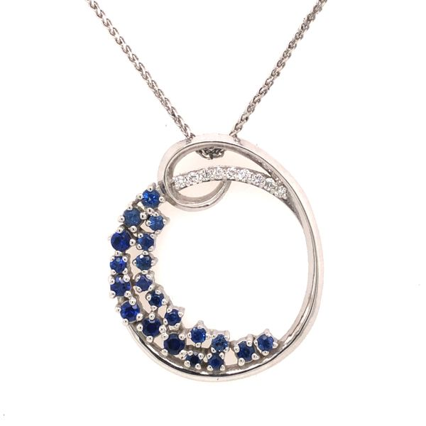 Sapphire and Diamond Necklace Van Adams Jewelers Snellville, GA