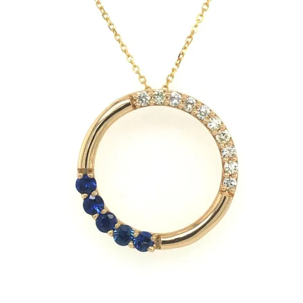 Sapphire and Diamond Necklace similar item image