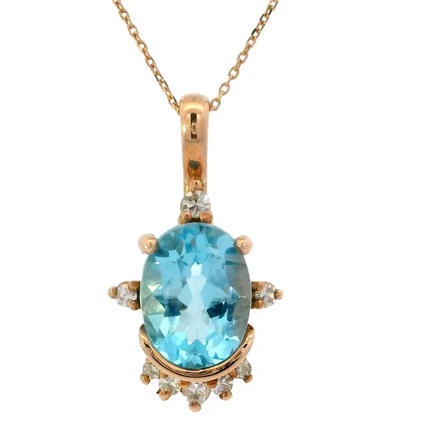 Blue Topaz Pendant Van Adams Jewelers Snellville, GA