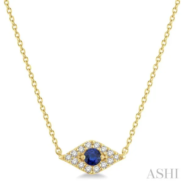 Evil Eye Gemstone & Petite Diamond Fashion Necklace Van Adams Jewelers Snellville, GA