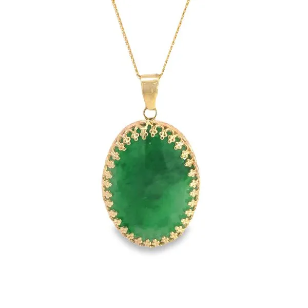 Oval Jade Pendant Van Adams Jewelers Snellville, GA
