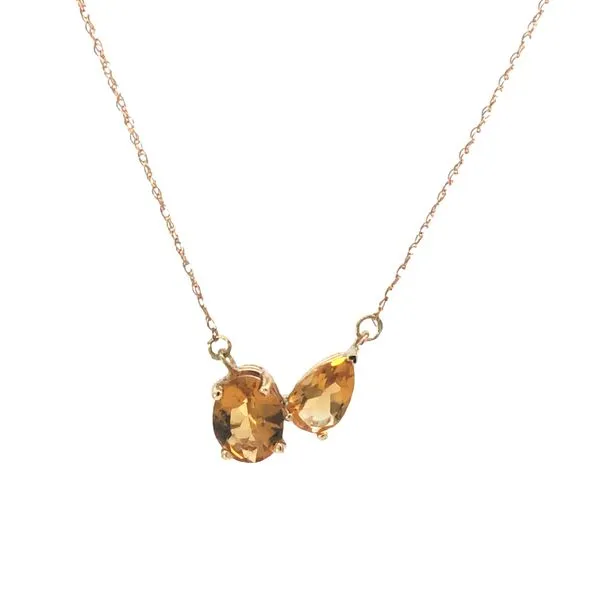 Two Sone Citrine Pendant Van Adams Jewelers Snellville, GA