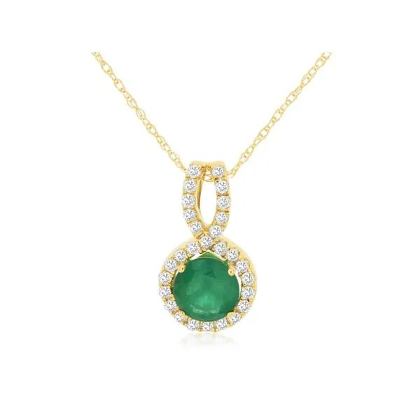 EMERALD AND DIAMOND NECKLACE Van Adams Jewelers Snellville, GA