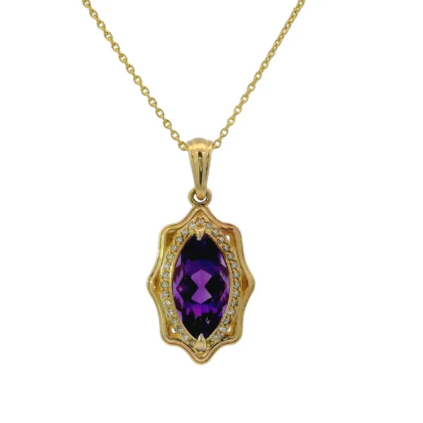 AMETHYST AND DIAMOND NECKLACE Van Adams Jewelers Snellville, GA
