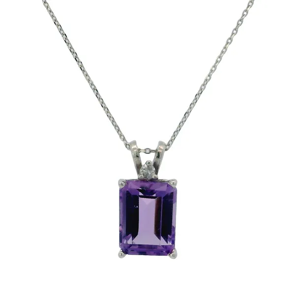 Emerald Amethyst And Diamond Necklace Van Adams Jewelers Snellville, GA