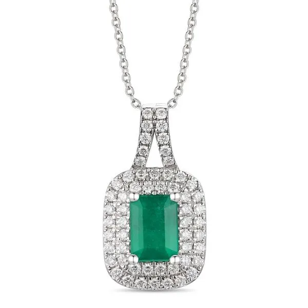 Le Vian® Pendant featuring Costa Smeralda Emeralds™ Vanilla Diamonds® set in 14K Vanilla Gold® Van Adams Jewelers Snellville, GA