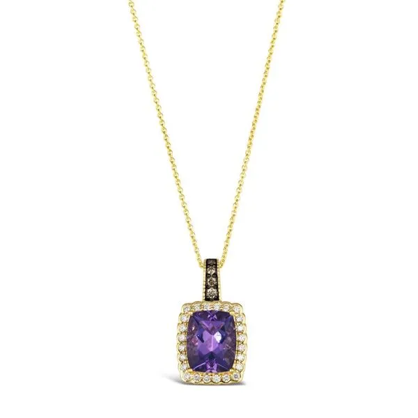 Le Vian Chocolatier® Pendant featuring Grape Amethyst™ Chocolate Diamonds® , Vanilla Diamonds® set in 14K Honey Gold™ Van Adams Jewelers Snellville, GA