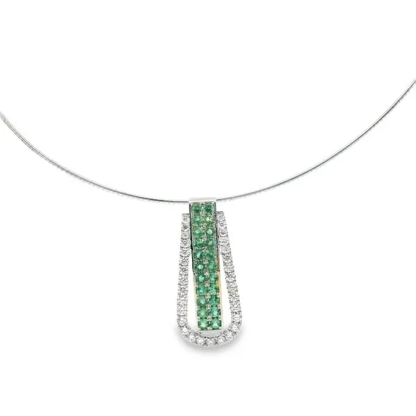 Alexandrite and Diamond Necklace Image 2 Van Adams Jewelers Snellville, GA