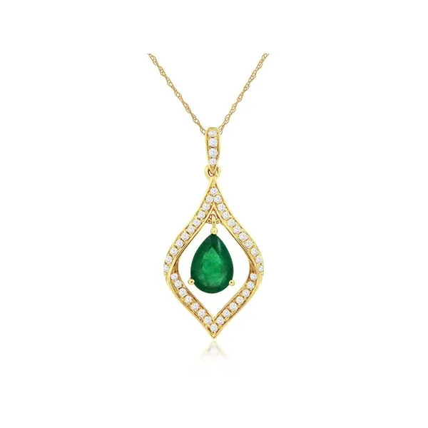 Emerald and Diamond Necklace Van Adams Jewelers Snellville, GA