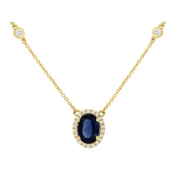 Sapphire and Diamond Necklace Van Adams Jewelers Snellville, GA