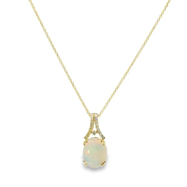 Opal and Diamond Necklace Van Adams Jewelers Snellville, GA