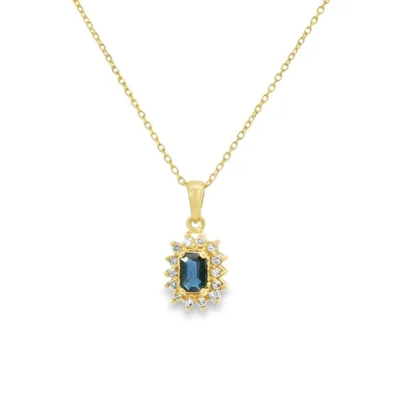 1/2 CT Sapphire and Diamond Necklace Van Adams Jewelers Snellville, GA