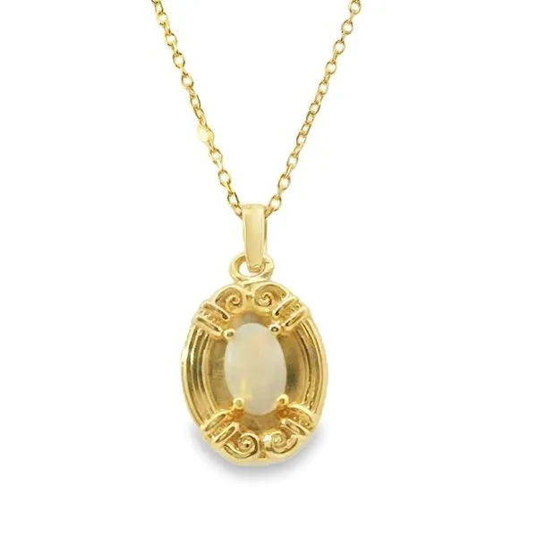 Opal Necklace in 14K Yellow Gold Van Adams Jewelers Snellville, GA