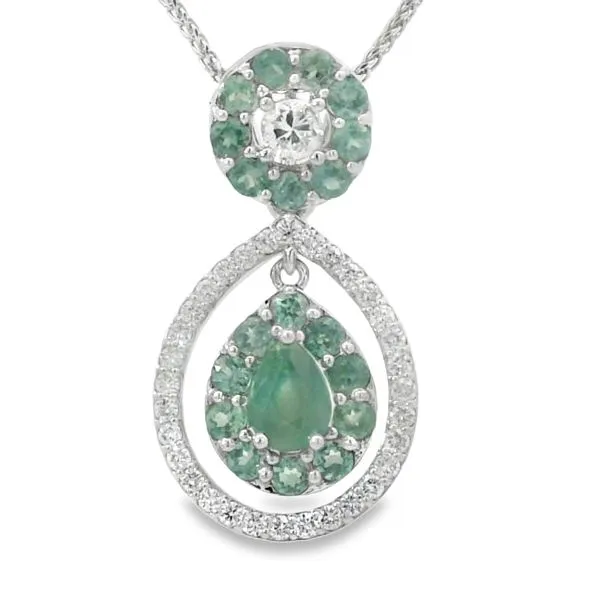 ALEXANDRITES AND DIAMONDS FASHION NECKLACE Image 2 Van Adams Jewelers Snellville, GA