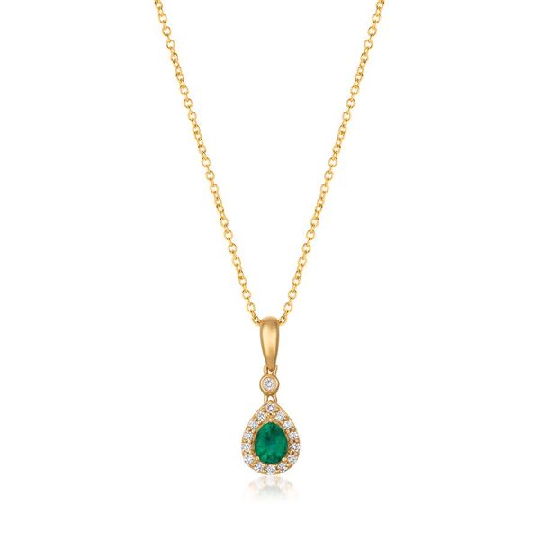 Le Vian® Pendant featuring Costa Smeralda Emeralds™ Vanilla diamonds® set in 14K Honey Gold™ Van Adams Jewelers Snellville, GA