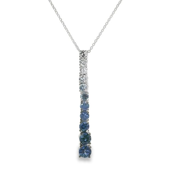 Le Vian Ombre® Pendant featuring Denim Ombré® Sapphire, Vanilla Sapphire™ set in 14K Vanilla Gold® Van Adams Jewelers Snellville, GA