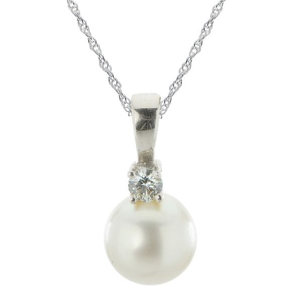 Pearl and Diamond Pendant Van Adams Jewelers Snellville, GA