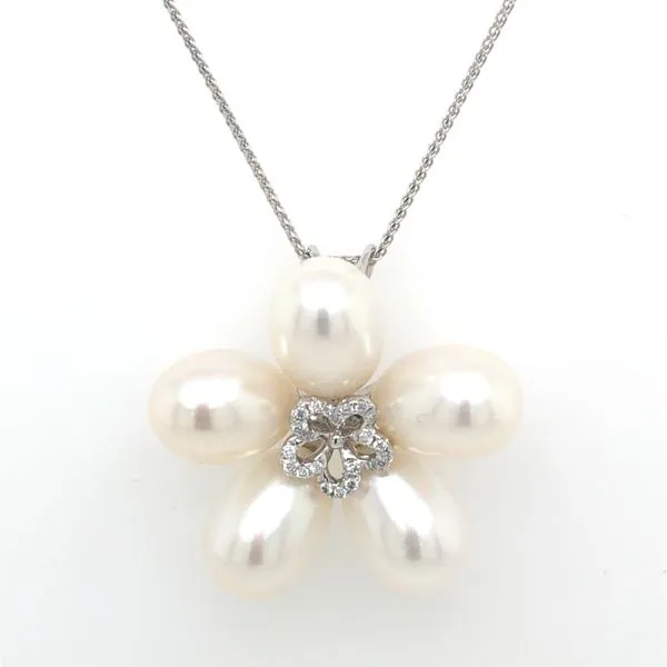 Pearl and Diamond Necklace Van Adams Jewelers Snellville, GA