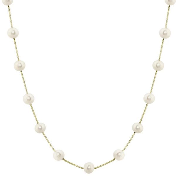 14KT Yellow Gold Freshwater Pearl Necklace Van Adams Jewelers Snellville, GA