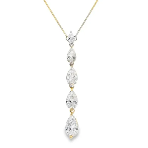 Graduated Diamond Drop Pendant (Pear) Van Adams Jewelers Snellville, GA