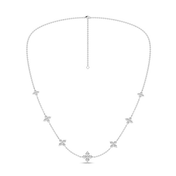 2 CT Lab Grown Diamond Floral Necklace Van Adams Jewelers Snellville, GA