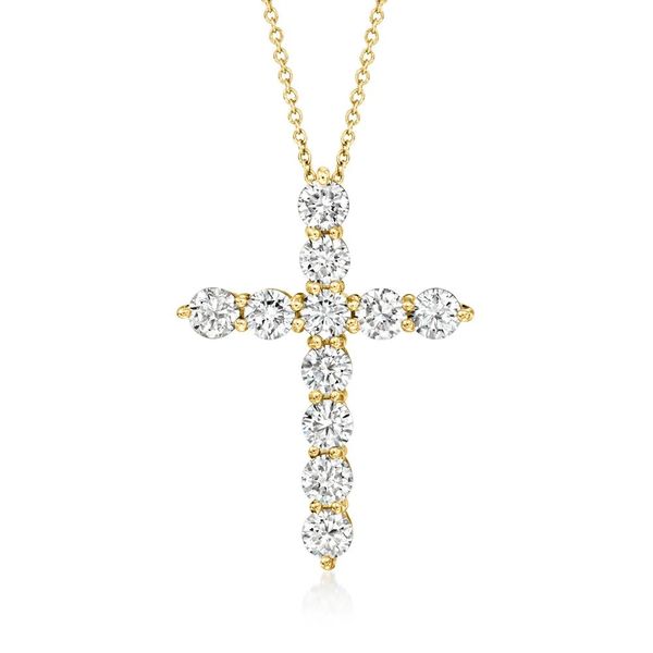 1 CT Lab Grown Diamond Cross Necklace Van Adams Jewelers Snellville, GA
