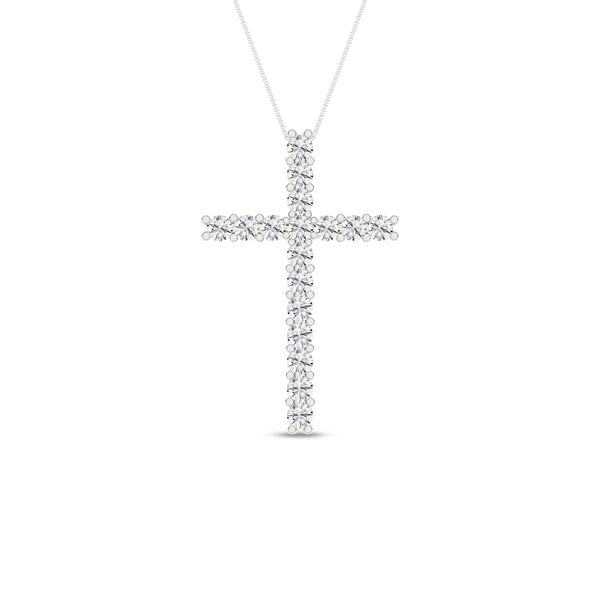 1/2 CT Lab Grown Diamond Cross Necklace Van Adams Jewelers Snellville, GA