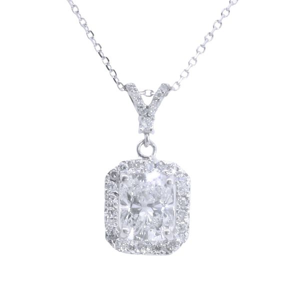 Radiant Lab Grown Diamond Necklace Van Adams Jewelers Snellville, GA
