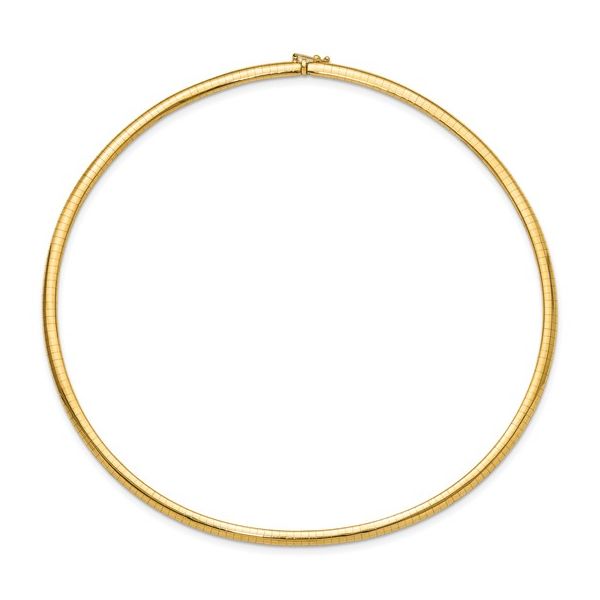 Yellow Gold Omega Chain Image 2 Van Adams Jewelers Snellville, GA
