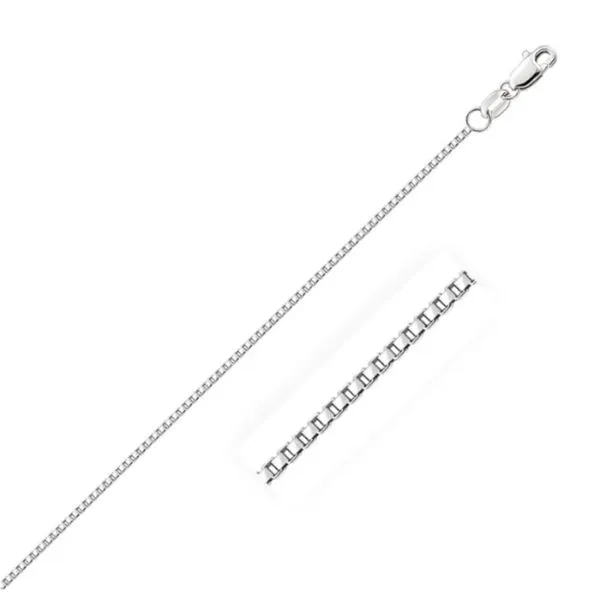 14KT WHITE GOLD BOX CHAIN Van Adams Jewelers Snellville, GA