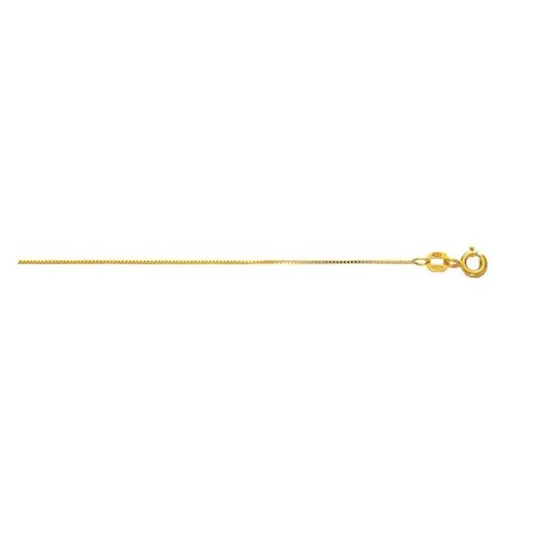 10K Gold .6mm Classic Box Chain Van Adams Jewelers Snellville, GA