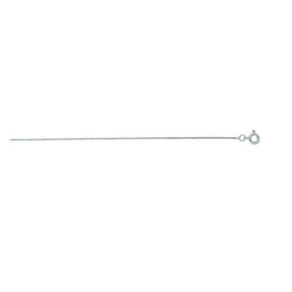 14K White Gold Box Chain - 18 Inch Van Adams Jewelers Snellville, GA