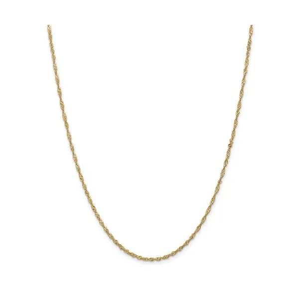 14K Yellow Gold Singapore Chain Van Adams Jewelers Snellville, GA