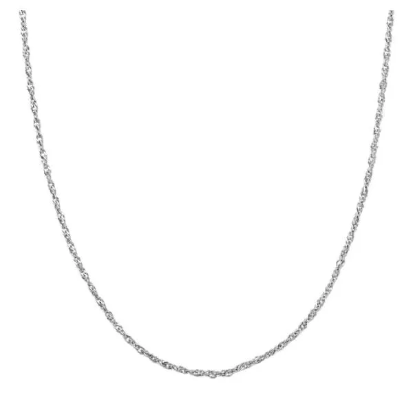 14K White Gold Singapore Chain Van Adams Jewelers Snellville, GA