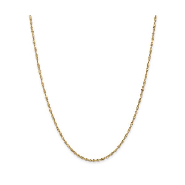 14K Yellow Gold Singapore Chain Van Adams Jewelers Snellville, GA