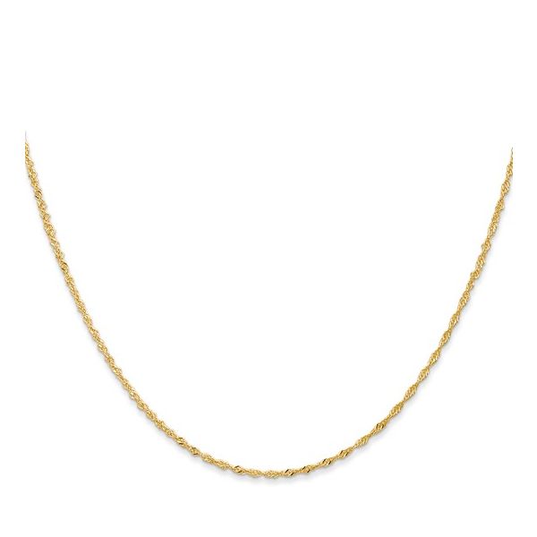 10K YG Gold Singapore Chain Van Adams Jewelers Snellville, GA