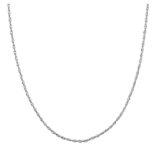 14K White Gold Singapore Chain Van Adams Jewelers Snellville, GA